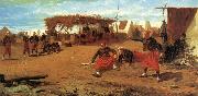 Winslow Homer Pitching Horseshoes oil painting